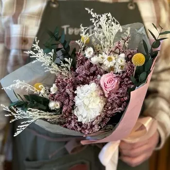 TOOTFLOWERS Букет из сухоцветов «розовый»