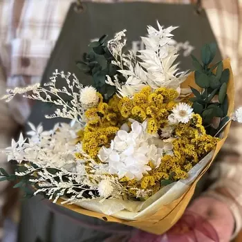 TOOTFLOWERS Букет из сухоцветов «Желтый»