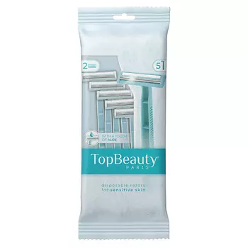 TOPBEAUTY Одноразовый станок, с 2 лезвиями