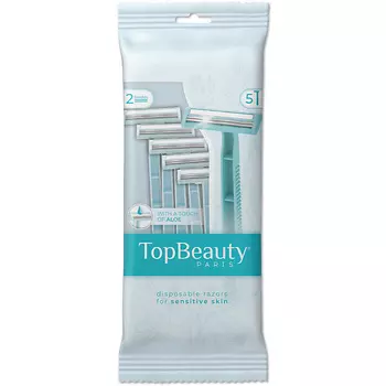 TOPBEAUTY Одноразовый станок, с 2 лезвиями 5