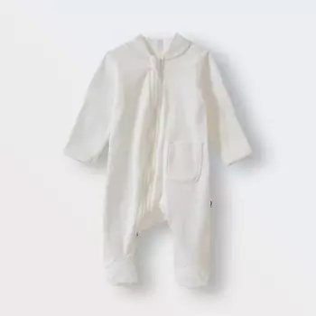 TOUCAN FOR KIDS Слип на молнии, комбинезон для новорожденных, на выписку "Экрю"