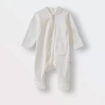 TOUCAN FOR KIDS Слип на молнии, комбинезон для новорожденных, на выписку "Экрю"