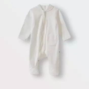 TOUCAN FOR KIDS Слип на молнии, комбинезон для новорожденных, на выписку "Экрю"