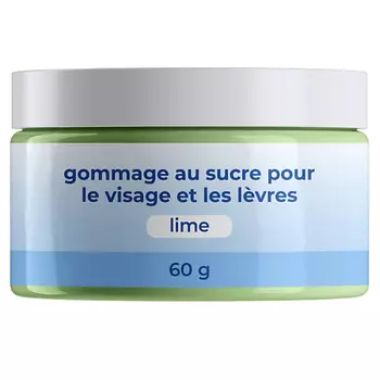 TOUTES PEAUX Сахарный скраб для лица и губ с ароматом лайма 60.0