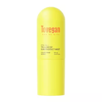 TOVEGAN Солнцезащитный спрей для лица SPF50+PA+++ TOVEGAN Yellow UV Sun Protect Mist 60.0