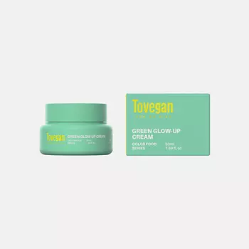 TOVEGAN Увлажняющий крем для лица Green Glow-up Cream 50.0