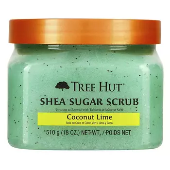 TREE HUT Сахарный скраб для тела с ароматом кокоса и лайма Coconut Lime Shea Sugar Scrub