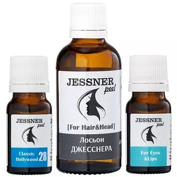 TREND COSMETICS Набор "3в1": пилинг Джесснера 28% для лица, периорбитальный, для волос