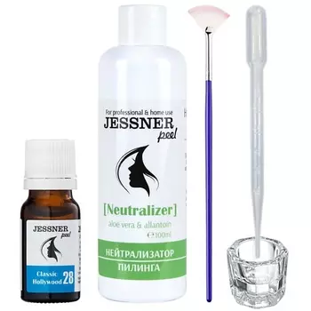 TREND COSMETICS Набор "4в1": пилинг Джесснера 28%, нейтрализатор, кисть и стаканчик