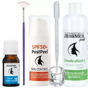 TREND COSMETICS Набор "5в1 SPF": пилинг Джесснера 28% с постпилинговым SPF кремом