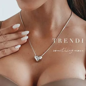 TRENDI Цепочка с подвеской сердце