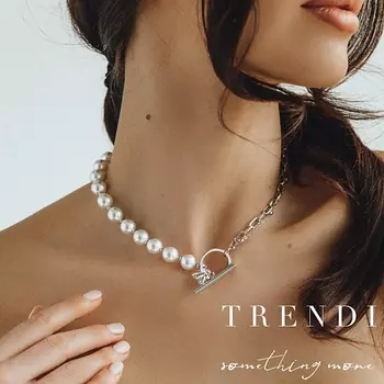 TRENDI Чокер с оригинальным замком - кольцом