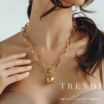 TRENDI Колье с подвеской шарик