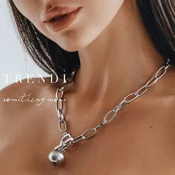 TRENDI Колье с подвеской шарик