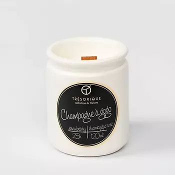 TRESORIQUE Свеча ароматическая Champagne gogo "клубника, розовое шампанское" 120