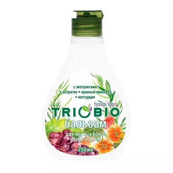 TRIOBIO Бальзам для жирных волос с экстрактами эстрагона, красного винограда, настурции 250.0