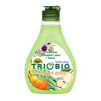 TRIOBIO Гель для душа с экстрактами сельдерея, груши, фиалки 250.0