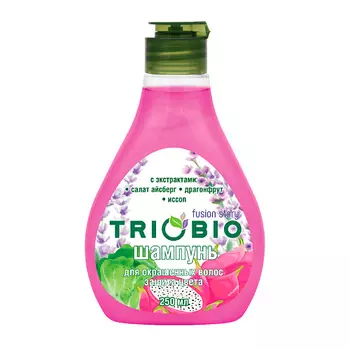 TRIOBIO Шампунь для окрашенных волос, с экстрактами салата айсберг, драгонфрута, исcопа 250.0