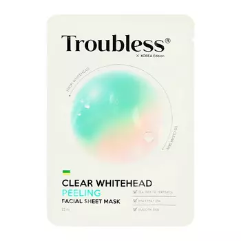 TROUBLESS Маска для лица с экстрактом чайного дерева и комплексом кислот (отшелушивающая) 25.0
