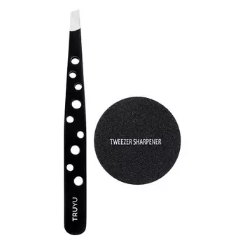 TRUYU Пинцет со скошенными кончиками и заточка
