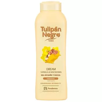 Tulipan Negro Увлажняющий крем-гель для душа и пена для ванны 2в1 Ваниль и орехи макадамия