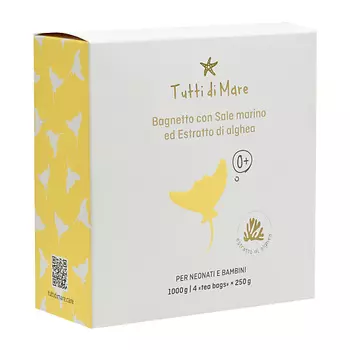TUTTI DI MARE "Чайные пакетики" с морской солью и экстрактом водоросли для купания малыша 1000.0