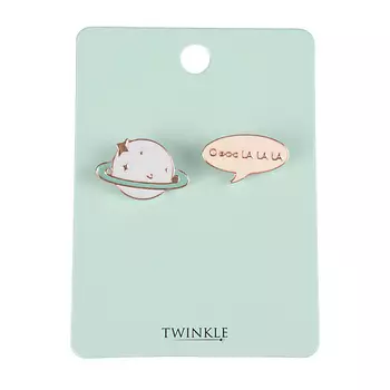 TWINKLE Брошь O la la + Planet