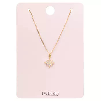 TWINKLE Цепочка с кулоном STAR AND CRYSTALS