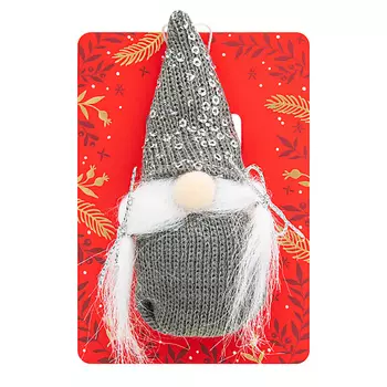 TWINKLE Декоративная ёлочная игрушка GNOME GREY