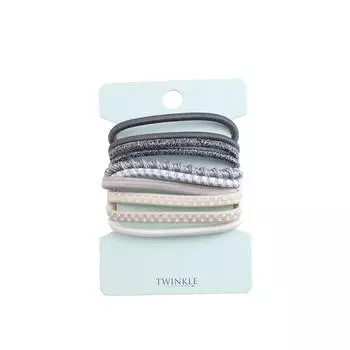 TWINKLE Набор резинок для волос Gray