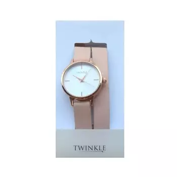 TWINKLE Наручные часы с японским механизмом, модель: "Pink Double Belt" марки TWINKLE