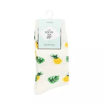 TWINKLE Носки модель Pineapple, цвет белый