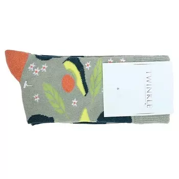 TWINKLE Носки женские, модель: AVOCADO, цвет: зелёный