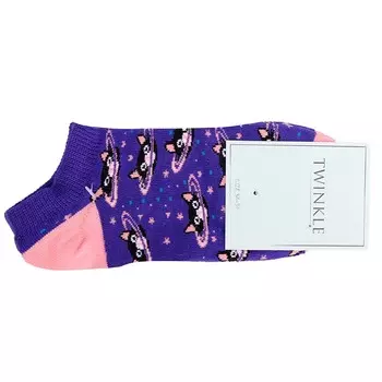 TWINKLE Носки женские, модель: CATS, цвет: фиолетовый