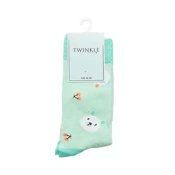 TWINKLE Носки женские, модель: TEDDY, цвет: бирюзовый
