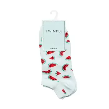 TWINKLE Носки женские, модель: WATERMELON, цвет: бирюзовый