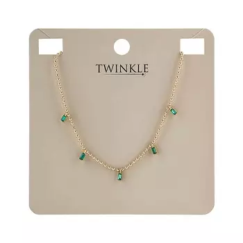TWINKLE Ожерелье GOLD AND GREEN