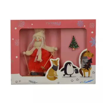 TWINKLE Подарочный набор CHRISTMAS GIFT 2 (Комплект: декоративная ёлочная игрушка + брошь)