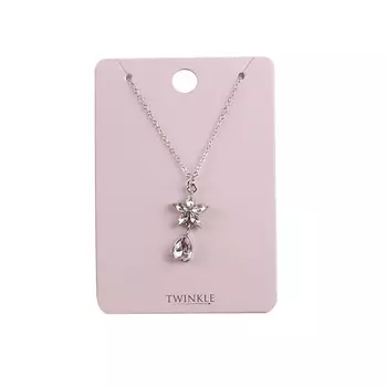TWINKLE Подвеска с цепочкой Flowers+Drops