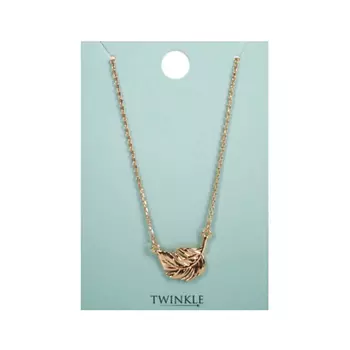 TWINKLE Подвеска с цепочкой Golden Leaf