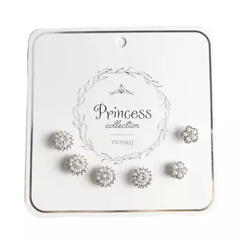 TWINKLE PRINCESS COLLECTION Заколки Pearls 6 шт.