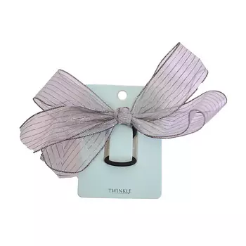 TWINKLE Резинка для волос BowGray