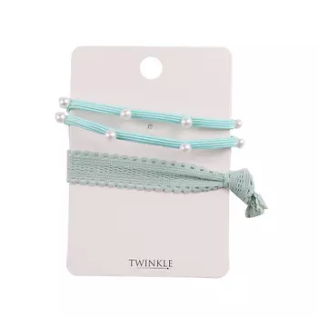 TWINKLE Резинки для волос 2 шт. Mint Blue