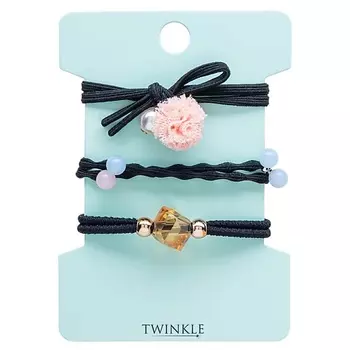 TWINKLE Резинки для волос BLACK FANTASY