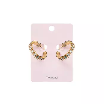 TWINKLE Серьги Baguette