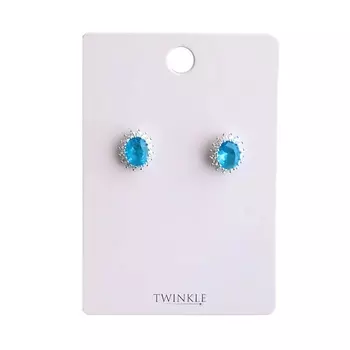 TWINKLE Серьги Blue Stone