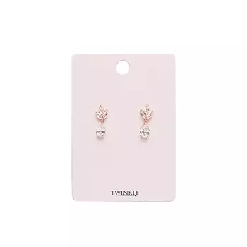 TWINKLE Серьги Golden Teardrops