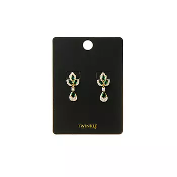 TWINKLE Серьги Green Delight
