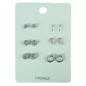 TWINKLE Серьги набор 1