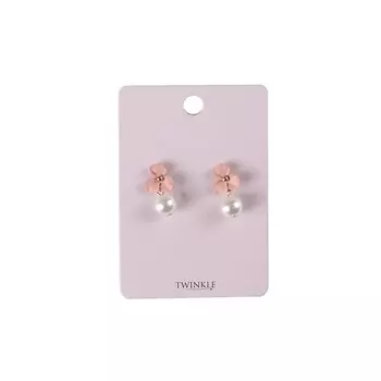 TWINKLE Серьги Pink Flower